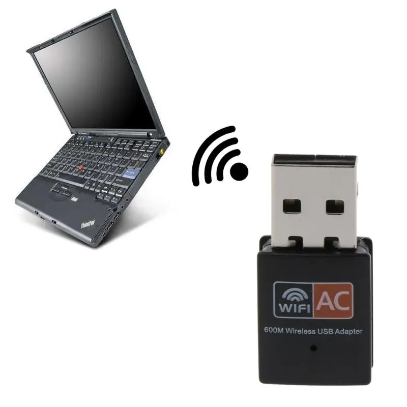 USB Wifi адаптер 600 Мбит/с беспроводная сетевая карта Ethernet антенный приемник LAN AC