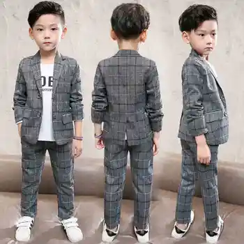 

2019 Casual Kids Boys Clothing Set Spring Autumn Kids Clothes Long Sleeve Pullover Solid Sports Suit for Children Tops & Pants