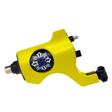 Желтый RCA Босс Епископ Ротари Машина Татуировки Facebook Gun Татуаж Машина maquina де tatuagem tatuaje profesional