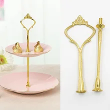 Cake Stand 2/3 Tier Glass Ceramic Cake Plate Stand Afternoon Tea Golden Wedding Party Fruits Tableware Tool Plates Stand hots