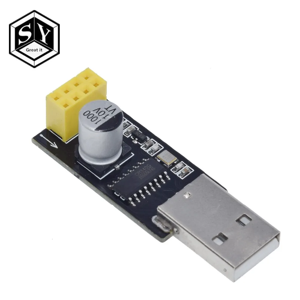 Программатор ESP01 UART GPIO0 адаптер для беспроводного Wifi с USB портом ESP8266 CH340G на серия
