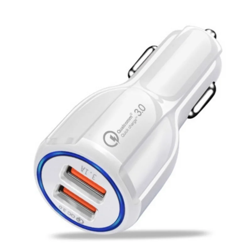 Двойное USB 3A быстрое зарядное устройство для телефона автомобильное зарядное устройство для мобильного телефона планшета gps Автомобильное зарядное устройство для IPhone X XR 8 зарядное устройство для телефона адаптер