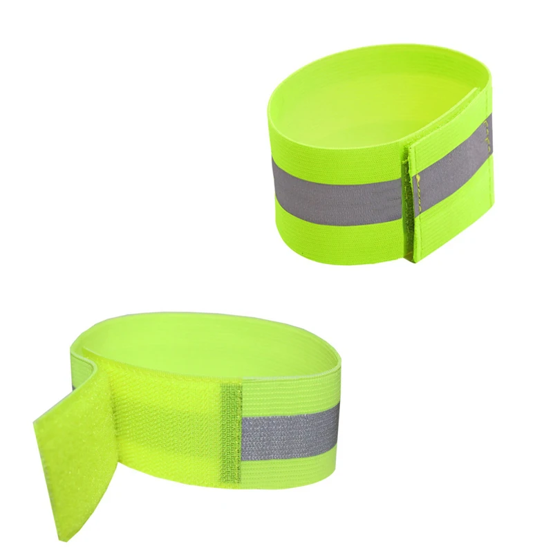 

Running Fishing Cycling Reflective Strips Warning Bike Safety Bicycle Bind Pants hand Leg Strap Reflective Tape