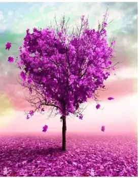

6046 Purple Heart Tree - Paint by Numbers Kits for Adults DIY