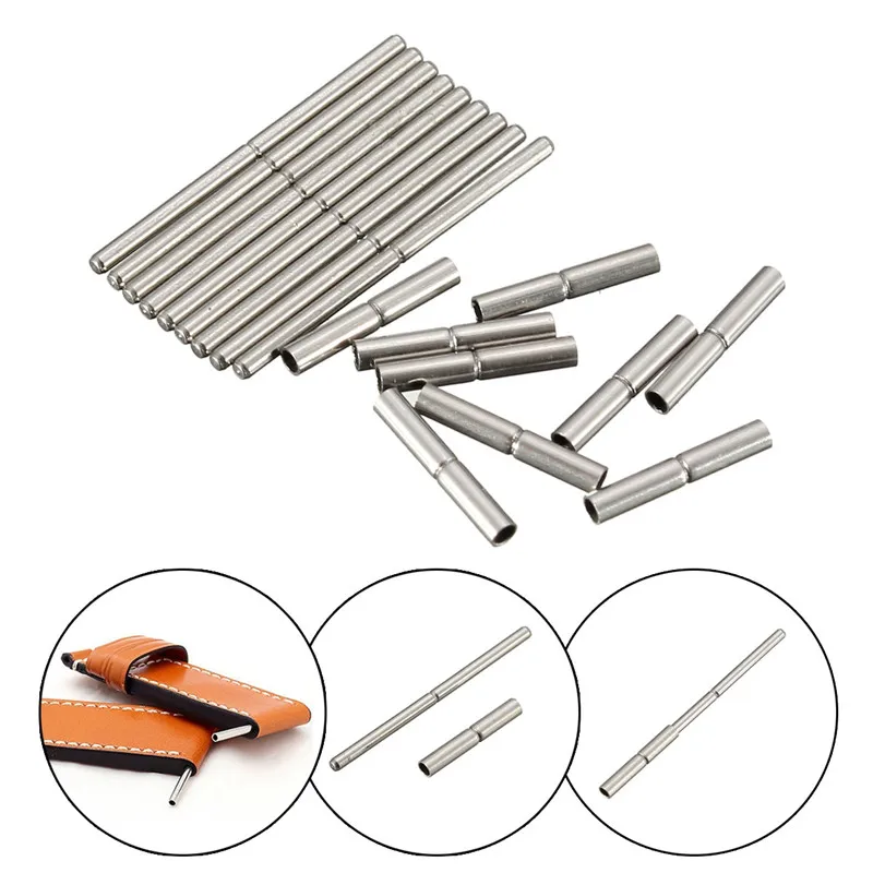 

Brand New 10Pcs 8mm-25mm Tube and Pins For WatchBand Strap Watch Repair Tool Stainless Steel For Watchmaker Women/men Watch
