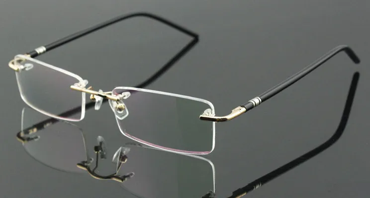 Пружинные шарниры памяти титановая оправа Очки для чтения для мужчин и женщин пресбиопические очки+ 1+ 125+ 150+ 175+ 2+ 250+ 350+ 375+ 4+ 425 - Цвет оправы: Gold