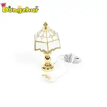 Dongzhur мини лампа миниатюры для кукольных домиков Poppenhuis Миниатюрный 1:12 Настольный кукольный домик миниатюры 1:12 аксессуары Новинка WWP6370