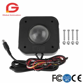 

Illuminated 4.5cm Round LED Trackball Mouse PS/2 PCB Connector for Arcade