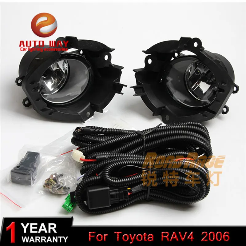 Car styling Halogen fog lights Car Black 2pcs Front Bumper Fog Light Cover Grille Fog Light for