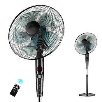 

Electric Floor Stand Cooling Fan Remote Air Blower Timer Mute Household Dormitory Timing sheke head Cooler Ventilator EU US