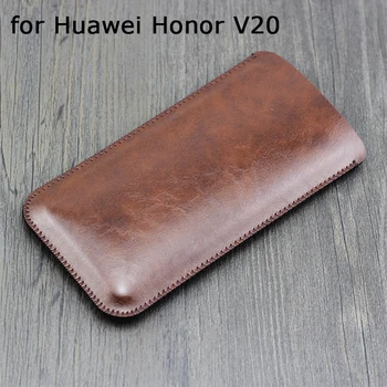 

2019 New Phone Pouch for Huawei Honor V20 PU Leather Sleeve for Huawei Honor V20 Case with Free Gift Fundas Skin Fashion Cover