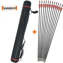 12 PCS 80cm Glassfiber Rubber feather Arrow Replaceable Arrowhead Length Archery Recurve Bow Children's Basic Training
