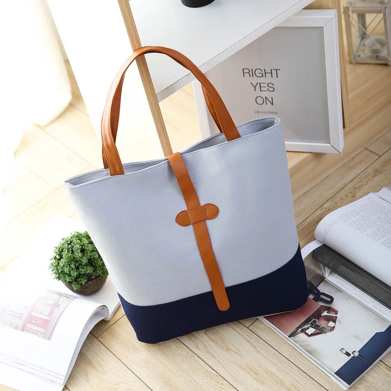

Canvas women's reusable shopping bags female patchwork tote handbags ladies book pouches bolsas feminina bolsos mujer for girls