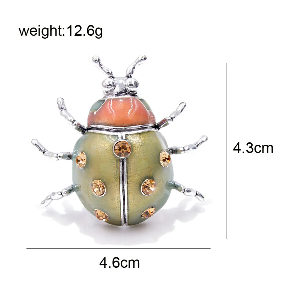 CINDY XIANG Новое поступление цветов, эмалевая божья коровка, броши для женщин, большие булавки от насекомых, модное ювелирное изделие, милые аксессуары в виде жука, хороший подарок