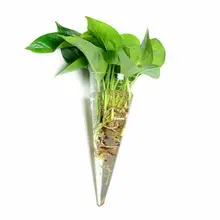 Прозрачное стекло настенное крепление ваза для гидропоники Террариум бутылка Емкость для цветов современный домашний офисный Декор