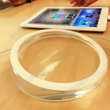 10 шт./лот твердый круглый хрустальный акриловый дисплей стойка безопасности держатель для мини ipad мини 2 диаметр 10 см