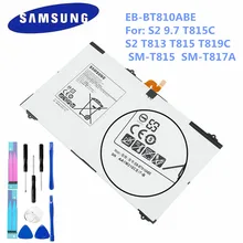 Dla Galaxy Tab S2 9 7 T815C S2 T813 T815 T819C SM-T815 SM-T810 SM-T817A oryginalny wymiana baterii Samsung EB-BT810ABE 5870mA tanie tanio Powyżej 5000 mAh CN (pochodzenie)