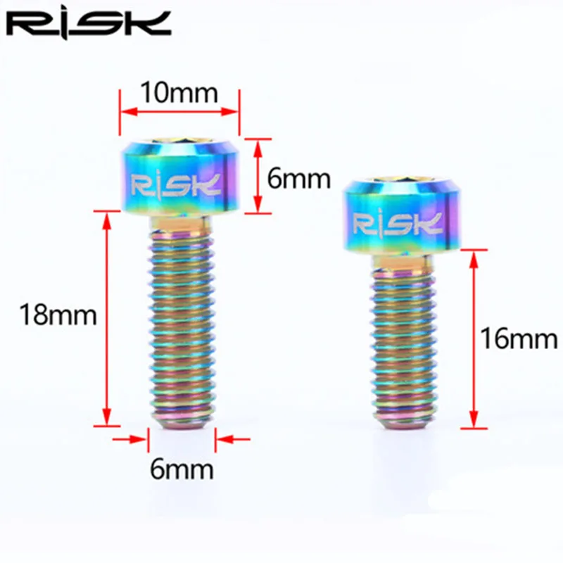 M6x16/18 мм горный велосипед диск тормозной винт зажимное устройство фиксированный титановый сплав велосипедные болты аксессуары 4 шт
