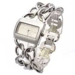 Relogio feminino G & D серебристый Для женщин Кварцевые наручные часы Аналоговые Нержавеющая сталь браслет платье Часы топ марки роскошные подарки
