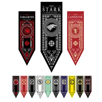 

home decor Game Of Thrones Banner Flag Star & Targaryen & Lannister & Baratheon & Bolton game of throne party flag costume props