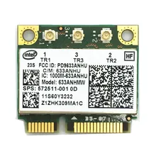 Новинка для Ultimate-N Intel 6300 633ANHMW 6300AGN Половина Mini PCI-E 2,4G/5 GHZ беспроводная карта для X230 X220 T410 T420 FRU 60Y3233