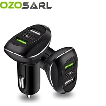 Автомобильное зарядное устройство 5 В/3.1A Быстрая зарядка двойной usb-порт адаптер прикуривателя напряжение автомобильное зарядное устройство для iPhone X 8 7 6s samsung Xiaomi