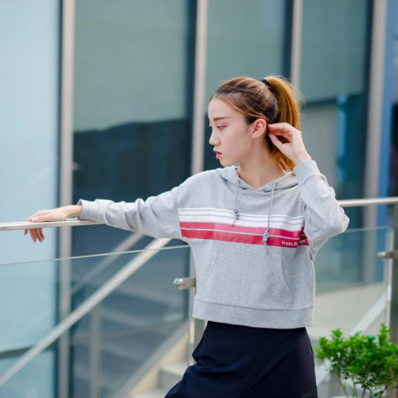 Новая спортивная Для женщин с длинным рукавом Бег Топы корректирующие Yoga пальто
