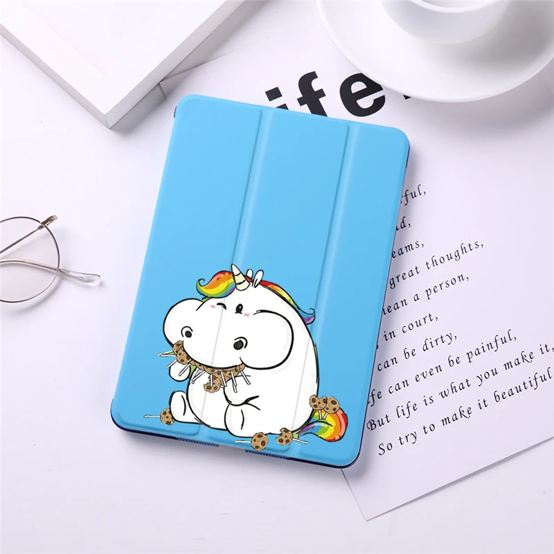 

For ipad Air 1 2 air 10.5" Case Unicorn Painted Stand Protective Shell For iPad Air 3 shockproof Back Cover Auto Sleep wake
