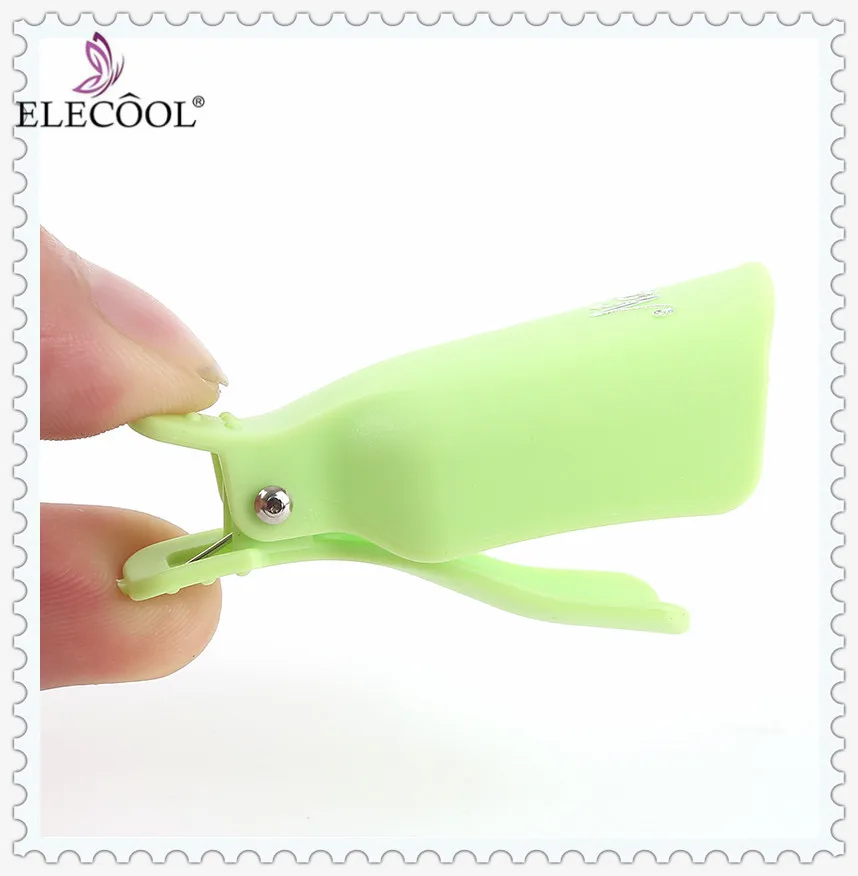 

ELECOOL 10Pcs/Set Plastic Soak Off Cap Clip UV Polish Remover Wrap Polish Nail Gel Polish Nail Art Tips For Fingers TSLM2