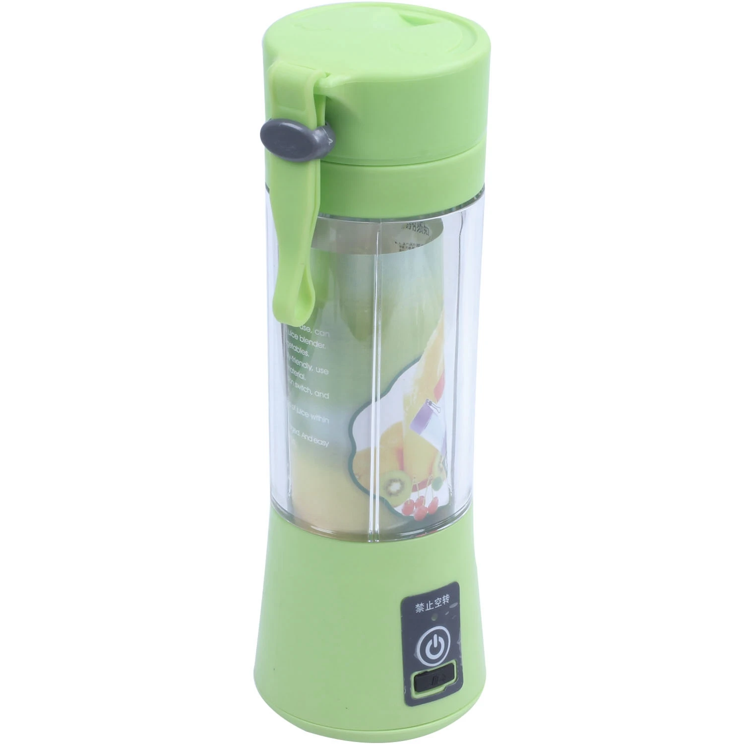 NEW-380ml USB перезаряжаемая соковыжималка, бутылка, чашка для сока, цитрусовых, блендер, лимон, овощи, фрукты, молочный коктейль, смузи, соковыжималки - Цвет: Green