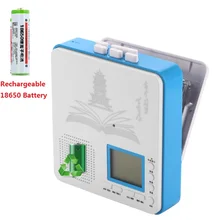 Brand New  Rechargeable Portable Audio Cassette Tape Player& Recorder Sentence Repeater with Built-in Speaker Earphones