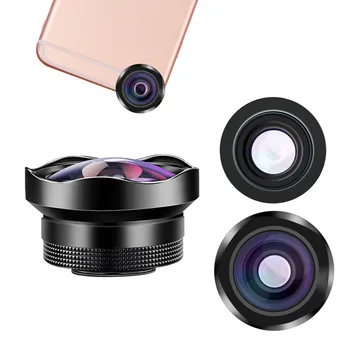 

Portable 4k HD Camera Lens 15X Macro Lense Wide Angle Lens Professional Universal Clip On Cell Phone Lens for huawei Samsung