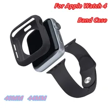 Candy TPU Set Apple Watch Bands Case40/44mm For Apple Watch Series 4 Outdoor Sport Soft Silicone Strap For Iwatch Series bracele