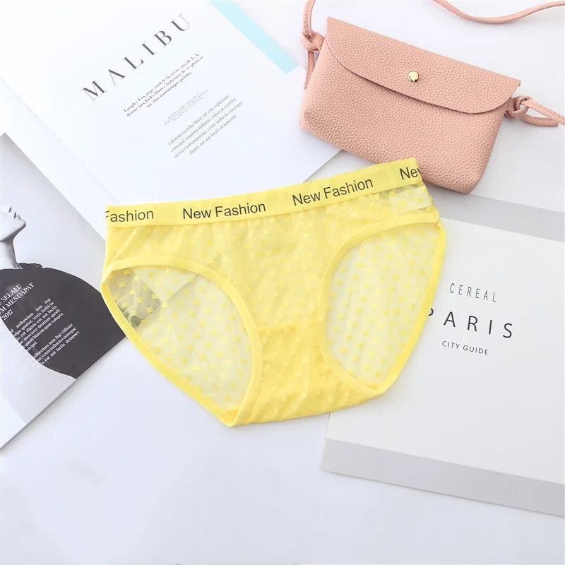 Women's Transparent Panties Ultra-thin Seamless Briefs Low-Rise Women Underwear Ladies Sexy Panty Tempting Underpants for Female
