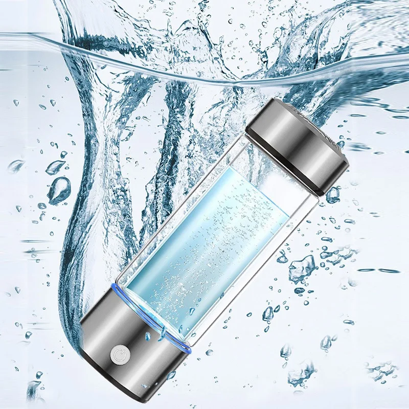600Ml Portable Hydrogen Generator Water Filter Ionizer Pure H2 Pem Rich Hydrogen Alkaline Bottle Electrolysis Drink Hydrogen