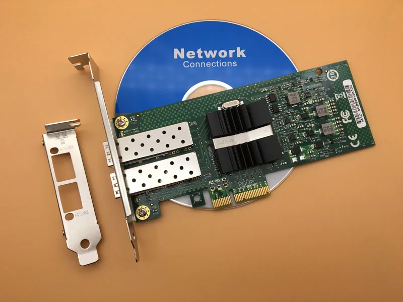82576 чипсет двухпортовый SFP PCI E X4 волоконный серверный адаптер NIC E1G42EF 1000 МБ