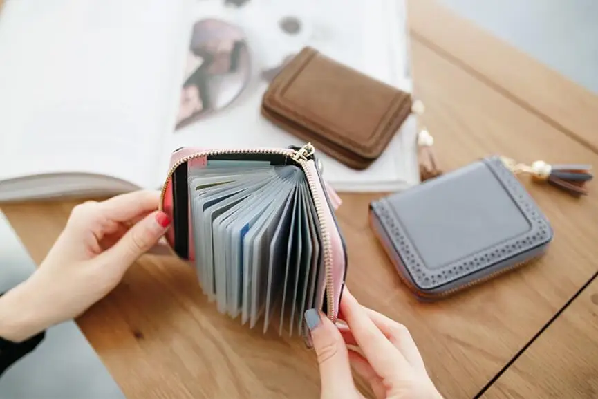 Angelatracy New Arrival Distress Solid PU Leather Card Hollow Out Women Coin Tassel ID Set Credit Card Holder CardHolder