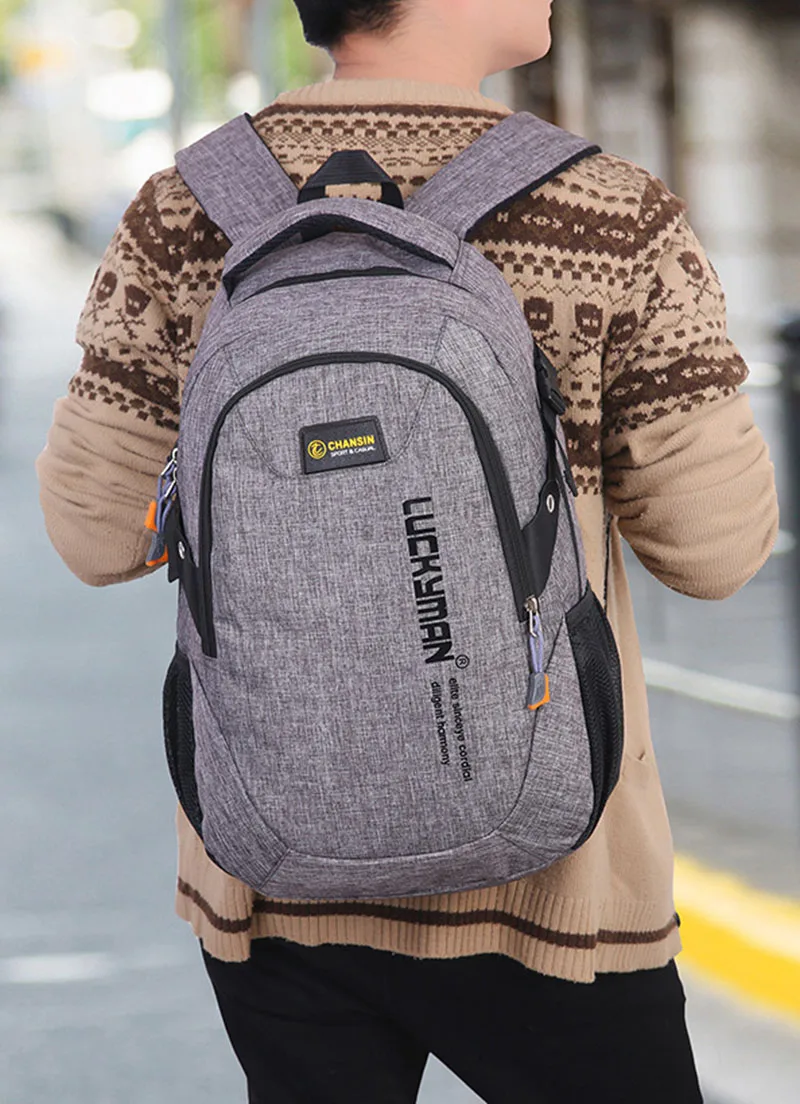 Casual Men USB Charging Backpacks Male Travel women Teenagers Unisex Student School Bags Simple Notebook Laptop Backpack SS7350 (23)