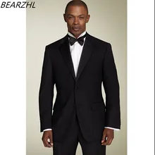 Мужские выпускные костюмы для жениха смокинг черное платье костюм на заказ