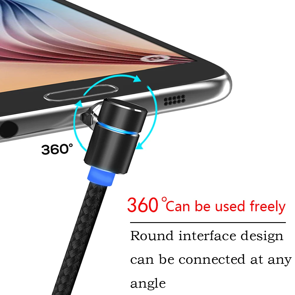 كابل نقل بيانات Snel Opladen Usb المغناطيسي كابل نقل بيانات نوع-C الذكية أجهزة التخزين النقالة البسيطة كابل يو اس بي القياسية الهاتف المحمول كابل يو ...