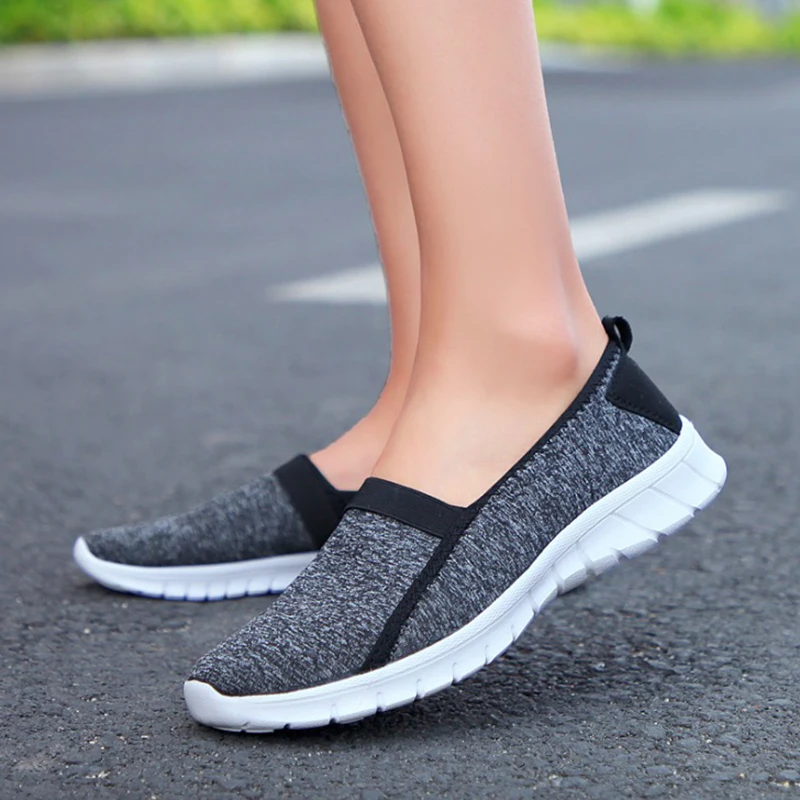 

Women Sneakers 2019 Fashion Lycra Women Casual Shoes Flats Platform Lightweight Spring Fitness Shoes Breathable Women Shoes