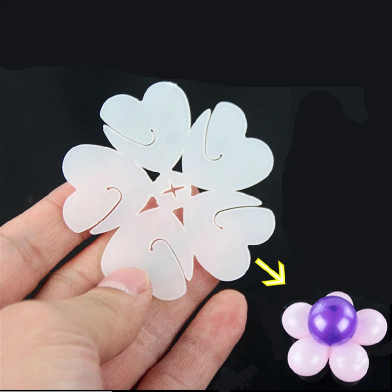 

10pcs/lot Balloon Seal Clip Sticks Balloon Accessory That Combine 5 Balloons To Flower Shape Multi Balloon