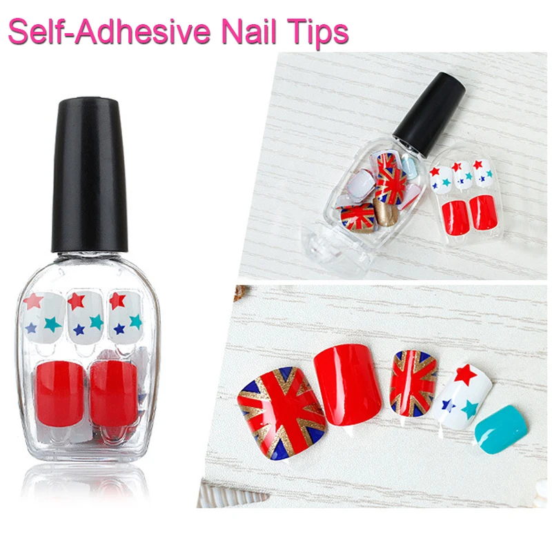 Buy FOREVERJASMINE British Nail Polish Gel Tips Red