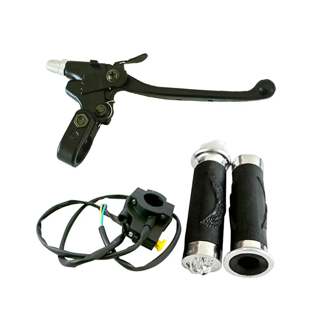 Handlebar Grip Set & Clutch Lever Fits 66cc 80cc 2 Stroke Engine