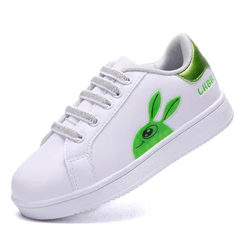 

2018 Autumn New Style Cute Rabbit Kids Sneakers PU Leather Boys Running Shoes Girls Sport Shoes Children's Skateboarding Shoes