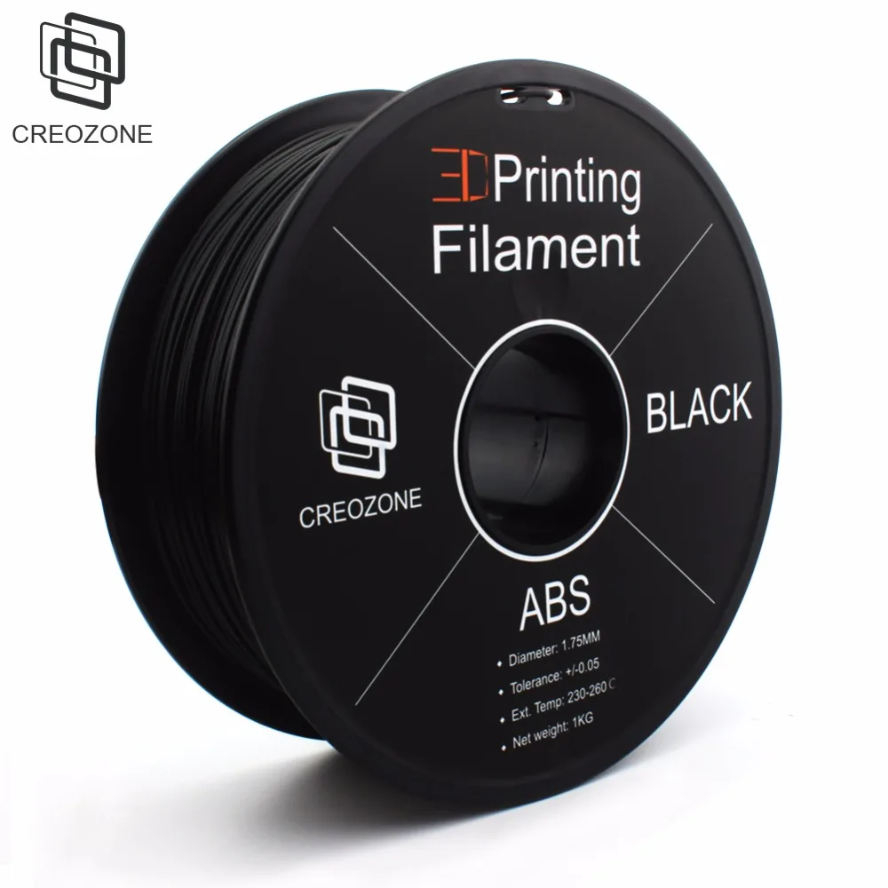 CREOZONE ABS 3D пластиковая нить 1 кг 75 материалы для 3d печати пластик принтера Черный|3d