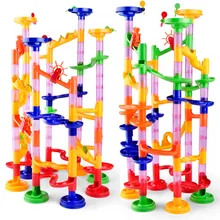 105pcs DIY Construction Marble Race Run Maze Balls Track Building Blocks Children Gift For Baby Educational Toys 105pcs diy construction marble race run maze balls building blocks deluxe marble race game toys kids christmas xmas gifts toys