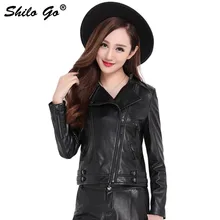 Большие размеры, новая мода, женская Высококачественная овчина, локомотив, тонкий пояс, молния, черная короткая куртка из натуральной кожи 3XL