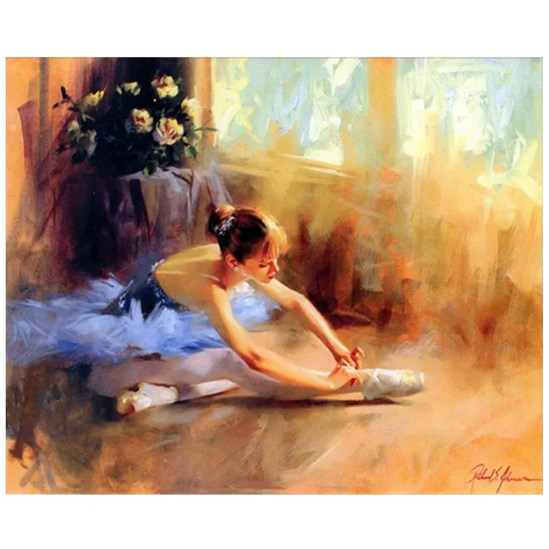 

5D Diamond Painting cross stitch BALLERINA GIRL DIY Diamond Mosaic Embroidery Home Decor Full Rhinestones Handicraft CF448