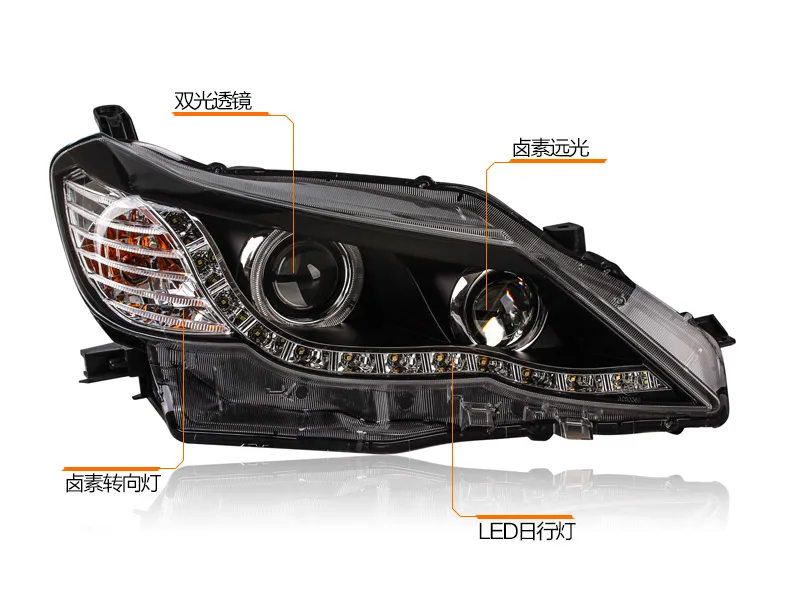 CY_L автомобильный Стайлинг Головной фонарь для Toyota Mark X светодиодный фонарь 2010-2012 рейз автомобильные товары DRL дневные ходовые огни Биксеноновые HID